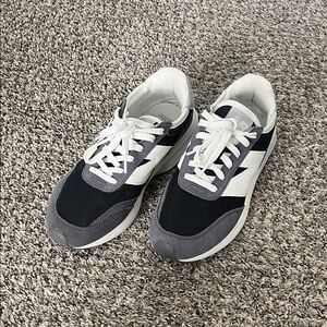 New Balance Black, White & Gray Athletic Sneakers